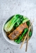 Salmon and noodle bowl